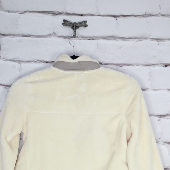 NEW LL Bean High Pile Fleece T Snap Pullover Cream - Picture 5 of 8